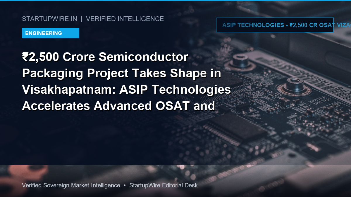 ₹2,500 Crore Semiconductor Packaging Project Takes Shape in Visakhapatnam: ASIP Technologies Accelerates Advanced OSAT and Heterogeneous Integration