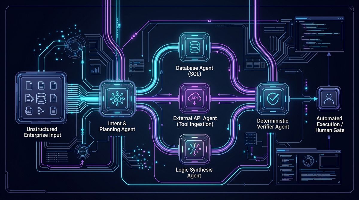 Autonomous Multi-Agent Enterprise DAG Architecture Workflow