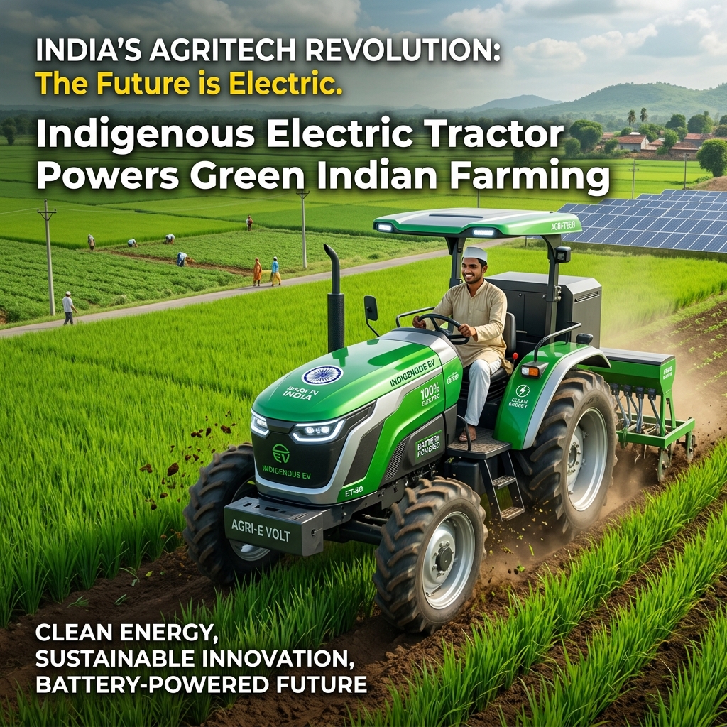 Ex-Toyota and Volvo Engineer’s Bengaluru Startup Builds Indigenous Electric Tractors for Sustainable Indian Agriculture