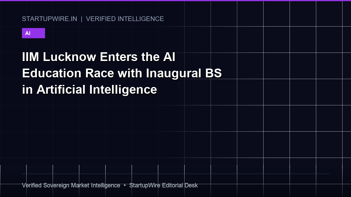 IIM Lucknow Enters the AI Education Race with Inaugural BS in Artificial Intelligence