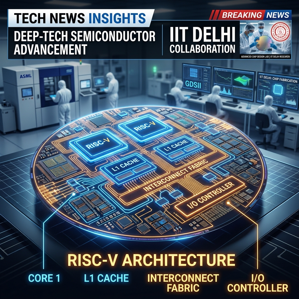 India Accelerates Semiconductor Push: Industry Leaders and IIT Delhi Join Forces to Scale Fabless Chip-Design Startups