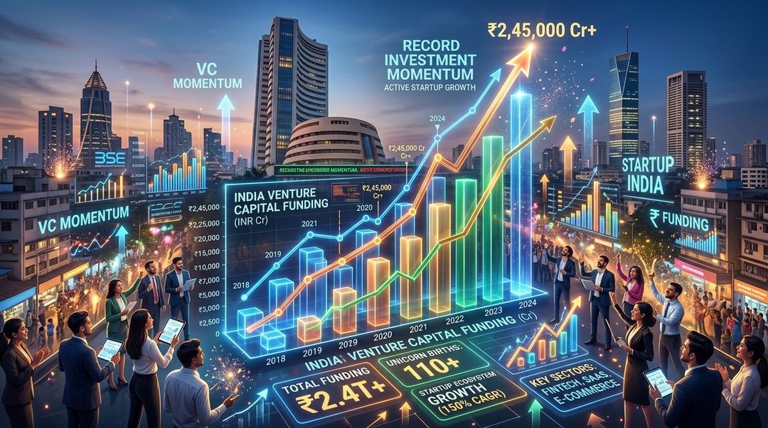 India’s Startup Funding Momentum Continues: $13.4B Raised Across 1,240+ Deals in 2026, Tracxn Data Shows