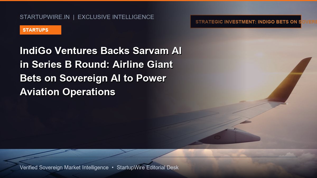 IndiGo Ventures Backs Sarvam AI in Series B Round: Airline Giant Bets on Sovereign AI to Power Aviation Operations