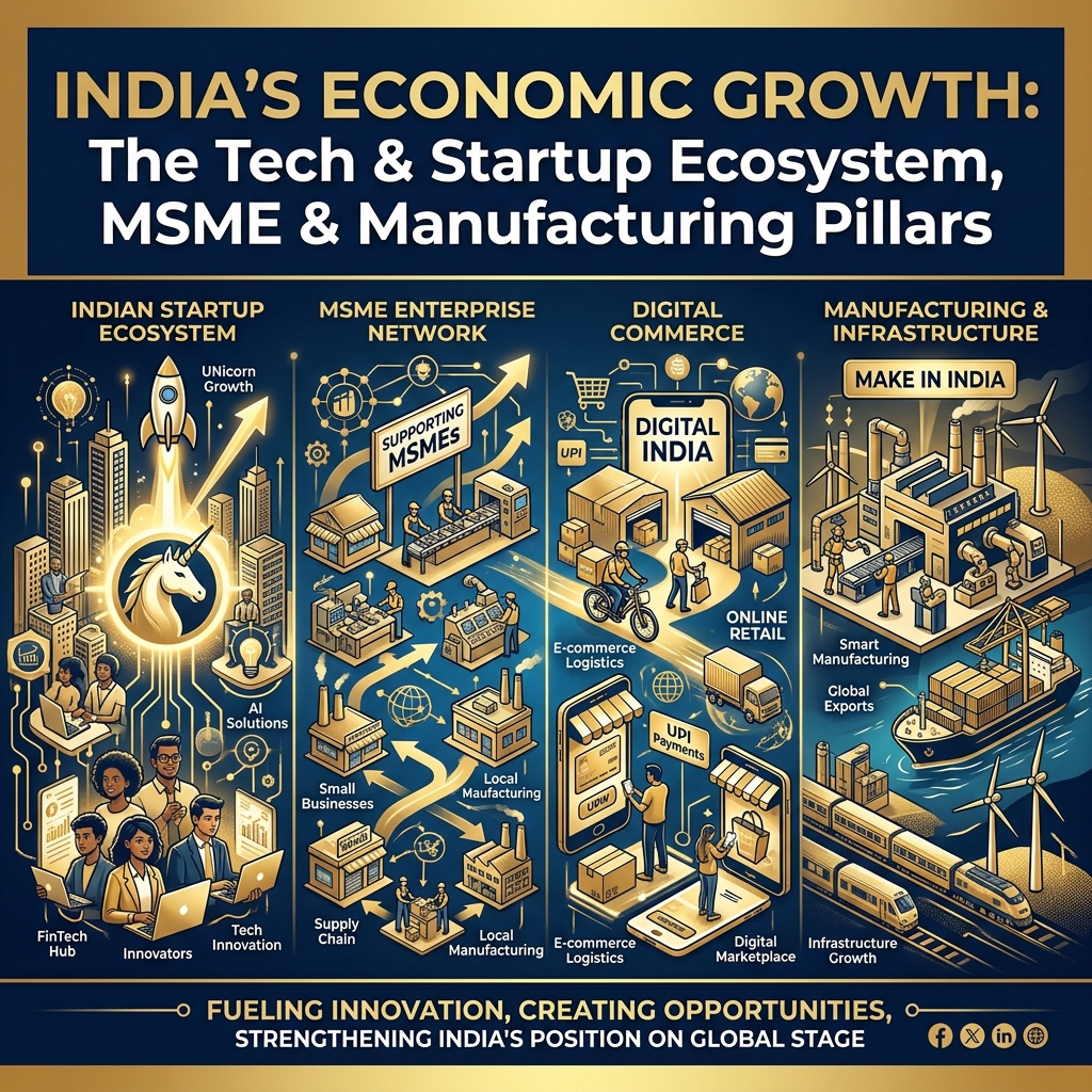 Union Minister Piyush Goyal Reaffirms Startups and MSMEs as Core Pillars of India’s Next Economic Growth Phase