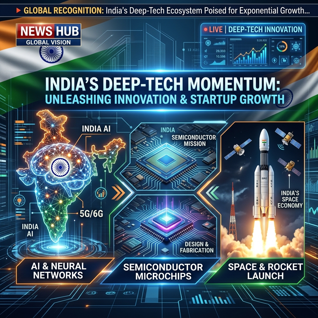 Prime Minister Narendra Modi Reaffirms Strong Backing for Deep-Tech Innovation, AI, Semiconductors, and Space Technology