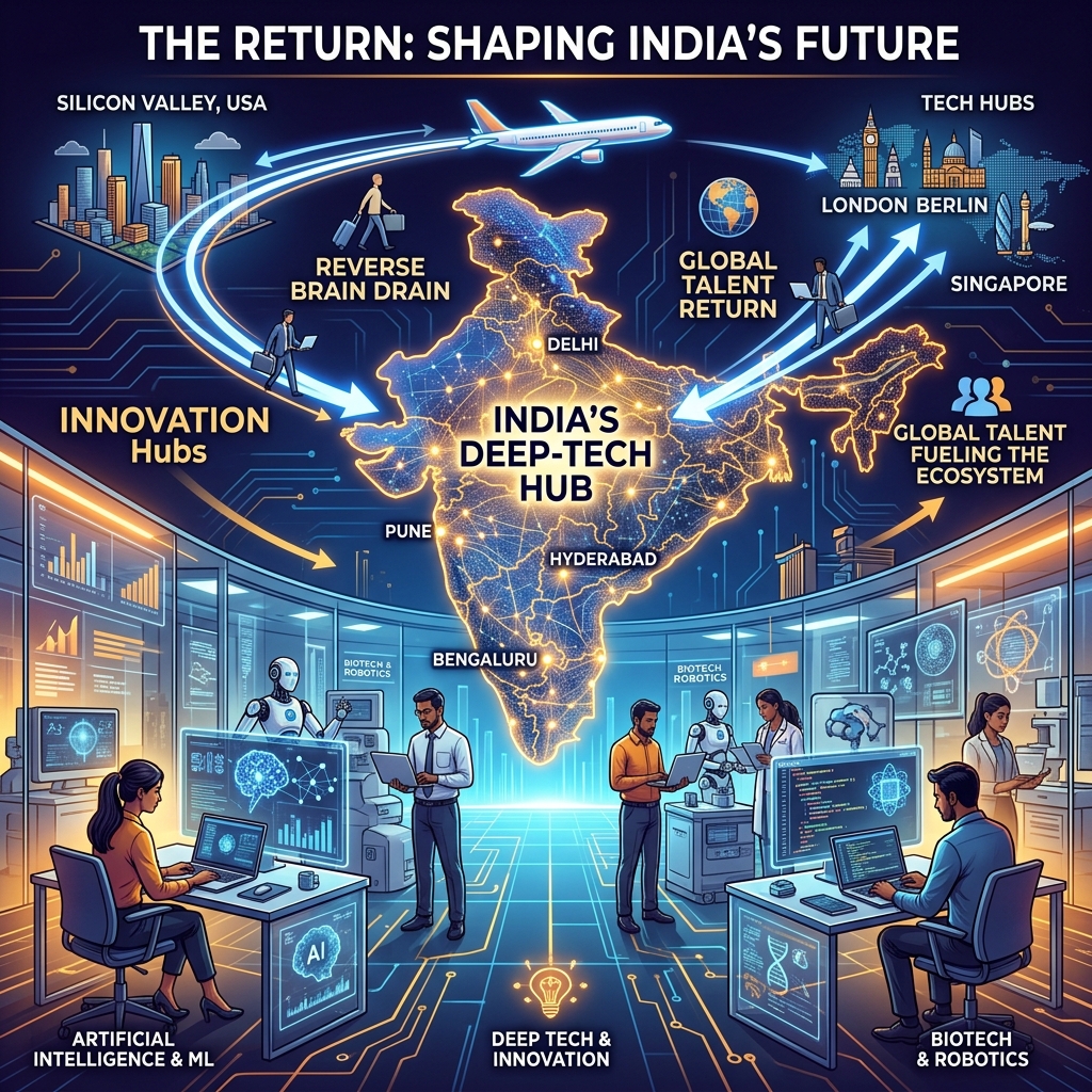 Reverse Brain Drain Accelerates as Overseas Tech Talent Returns to Supercharge Indian Startup Ecosystem