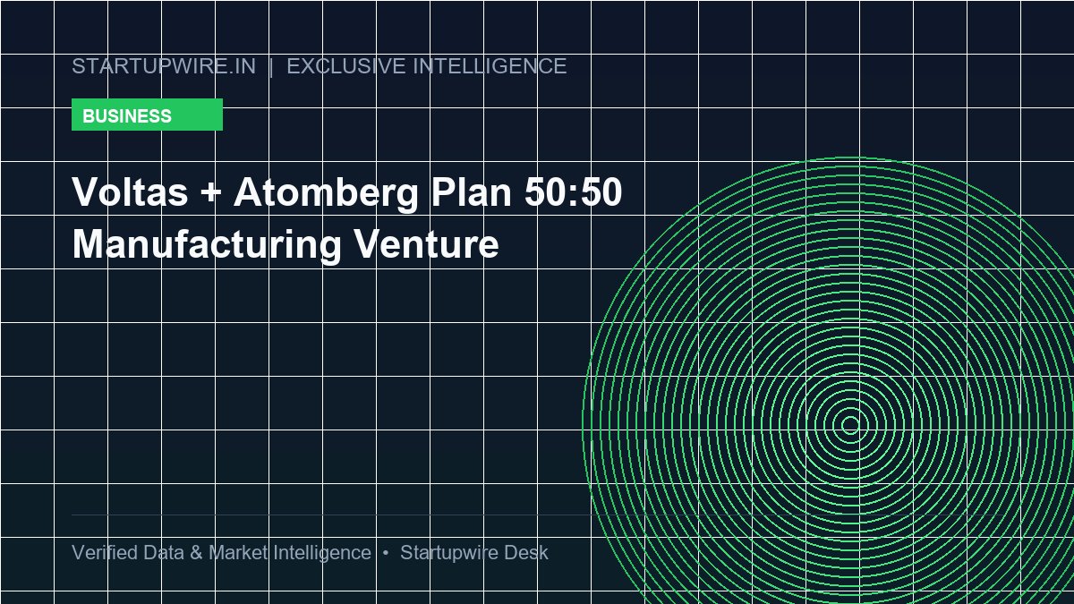 Voltas + Atomberg Plan 50:50 Manufacturing Venture