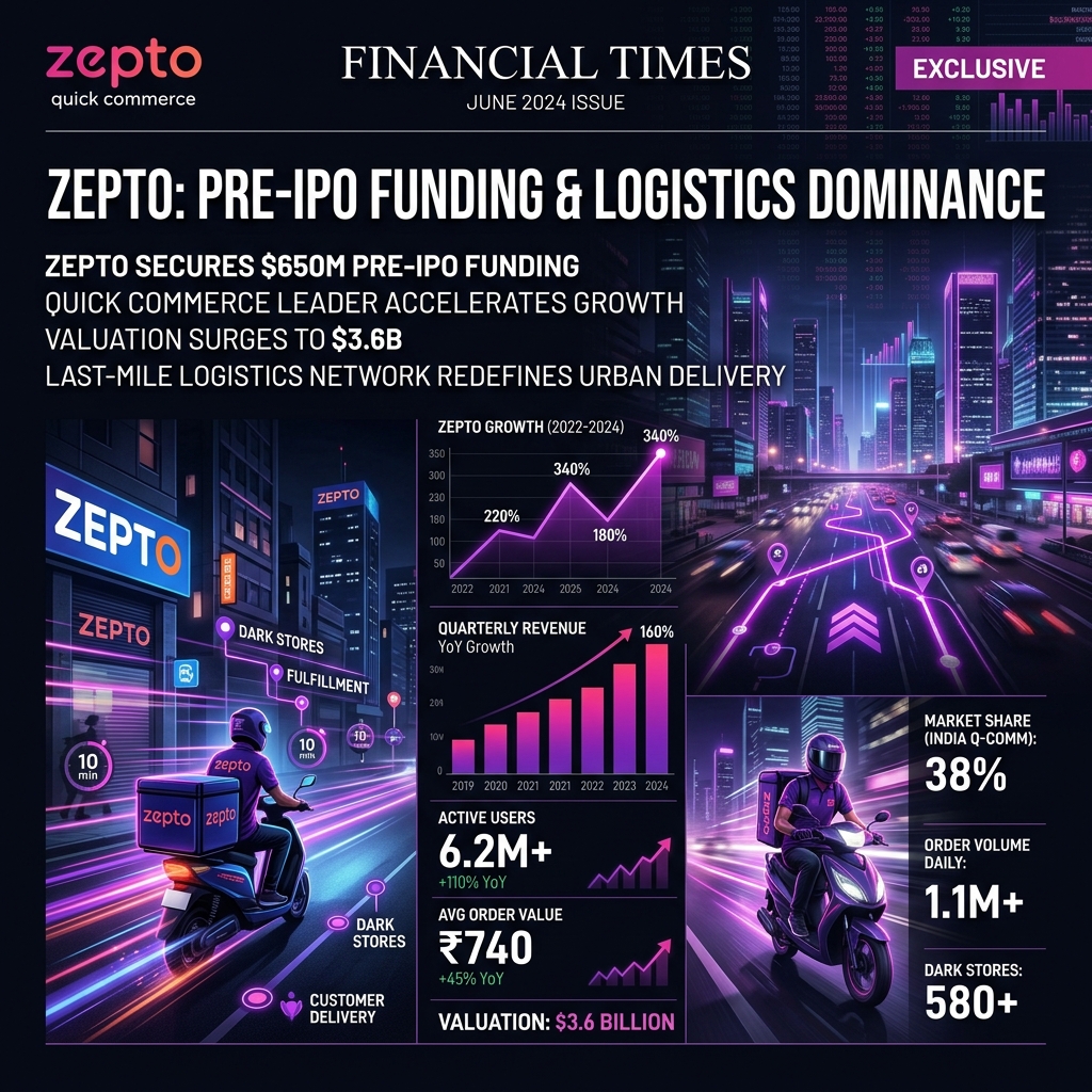Zepto Plans Fresh ₹1,000 Crore Pre-IPO Fundraise to Strengthen Balance Sheet and Expand Quick Commerce Footprint